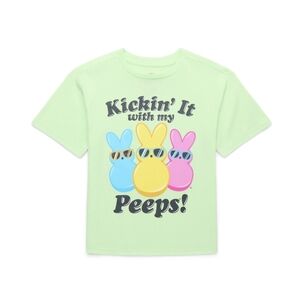 Peeps Kids Kickin' It Tee with Short Sleeves Green Size 8